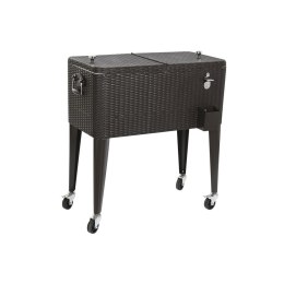 Przenośna Lodówka DKD Home Decor Brązowy Metal rattan syntetyczny 76 L 83 x 48 x 86 cm