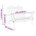 Ławka ogrodowa Adirondack, 126 cm, lite drewno akacjowe