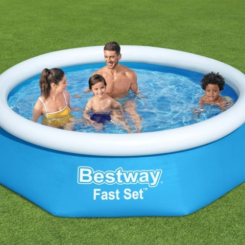 Bestway Nadmuchiwany basen Fast Set, okrągły, 244 x 66 cm, 57265