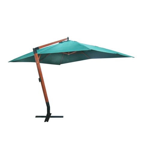 Parasol ogrodowy podwieszany, 300x400 cm, zielony