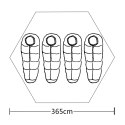 Namiot 4-osobowy, niebieski