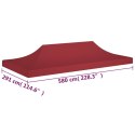 Dach do namiotu imprezowego, 6 x 3 m, burgund, 270 g/m²