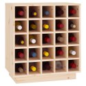 Szafka na wino, 55,5x34x61 cm, lite drewno sosnowe