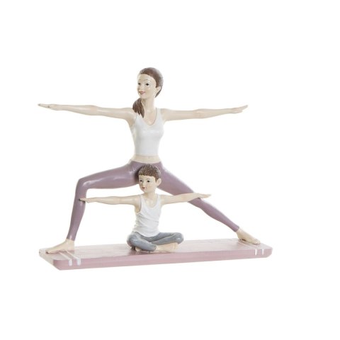 Figurka Dekoracyjna DKD Home Decor 24 x 6,5 x 19,5 cm Scandi Różowy Yoga