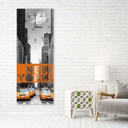 Obraz z zegarem, New York - 25x65