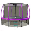 Trampolina Ogrodowa Jumpi 312cm/10FT Maxy Comfort Plus Fioletowa Z Wewnętrzną Siatką