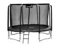 Trampolina Ogrodowa Jumpi 435cm/14FT Maxy Comfort Czarna Z Wewnętrzną Siatką