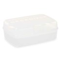 Pudełko z przegródkami Biały Przezroczysty Plastikowy 21,5 x 8,5 x 15 cm (12 Sztuk)