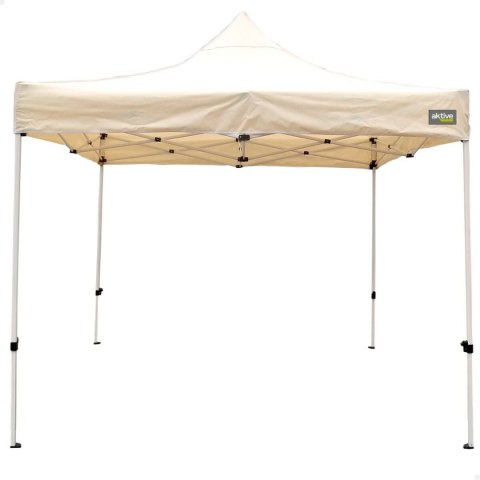 Gazebo Aktive Składany Regulowana wysokość Stal Poliester 420D Oxford Krem 300 x 320 x 300 cm