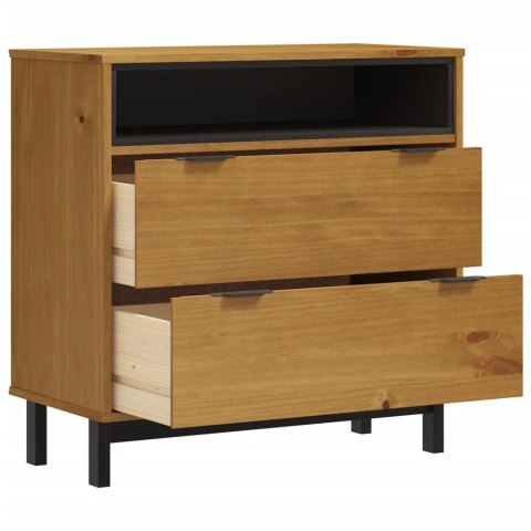 Komoda FLAM, 80x40x80 cm, lite drewno sosnowe Komoda FLAM, 80x40x80 cm, lite drewno sosnowe
