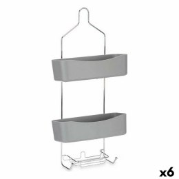 Stojak pod Prysznic Berilo W7072 - 383 Szary Metal Plastikowy 28 x 60 x 14 cm (6 Sztuk)