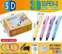 DŁUGOPIS DRUKARKA 3D PEN ZESTAW +WKŁADY + ZASILACZ