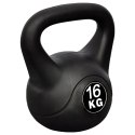 Hantla, kettlebell (16 kg).