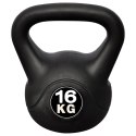 Hantla, kettlebell (16 kg).