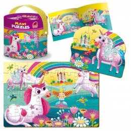 Gra edu Maxi Puzzles 2w1. Unicorns