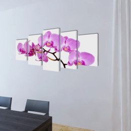 Zestaw obrazów Canvas 200 x 100 cm Orchidea