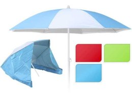 Parasol plażowy z bocznymi ścianami 150cm czerwony