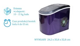 KOSTKARKA MASZYNA DO ROBIENIA KOSTEK LODU FIOLETOWA INOX NOWY MODEL