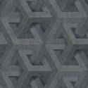 DUTCH WALLCOVERINGS Tapeta Onyx, antracytowo-złota