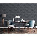 DUTCH WALLCOVERINGS Tapeta Onyx, antracytowo-złota