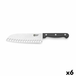 Nóż Santoku Richardson Sheffield Artisan Czarny Metal (17,5 cm) (Pack 6x)