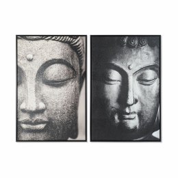 Obraz DKD Home Decor 62,5 x 4,5 x 93 cm Budda Orientalny (2 Sztuk)