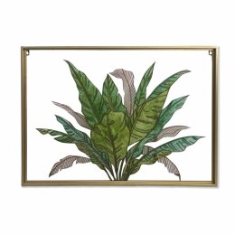 Płótno DKD Home Decor Tropikalny Liść roślin (80 x 3 x 60 cm)