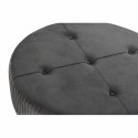 Ergonomiczny DKD Home Decor 80 x 80 x 38 cm Scandi Szary Drewno Aksamit Ciemny szary Velvet