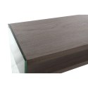 Console DKD Home Decor Brązowy Przezroczysty Szkło Orzech Drewno MDF 160 x 45 x 80 cm