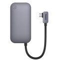 4w1 Rozdzielacz portów PadJoy HUB USB do tabletu smartfona USB-C HDMI mini jack ciemnoszary