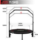 Physionics Trampolina Fitness 101 cm, do 150 kg, czerwona