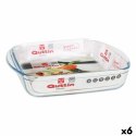 Blacha do piekarnika Quttin 63081 1,6 L Szkło 25 x 21,9 x 5 cm (6 Sztuk)