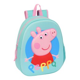 Plecak szkolny Peppa Pig Turkusowy