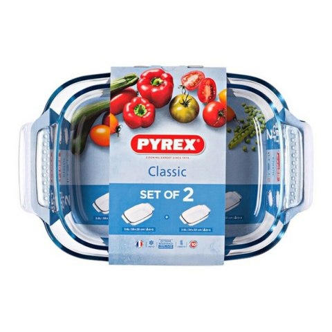 Zestaw naczyń do piekarnika Pyrex Classic Przezroczysty Szkło (2 pcs)