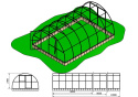 Szklarnia Primus 4x10m 40m2 H=230cm poliwęglan 6mm