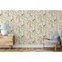 DUTCH WALLCOVERINGS Tapeta Flamingo, kremowo-miętowa