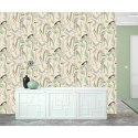 DUTCH WALLCOVERINGS Tapeta Flamingo, kremowo-miętowa