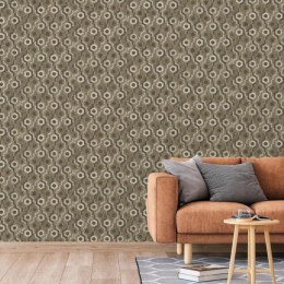 DUTCH WALLCOVERINGS Tapeta Galactic, brązowo-biała