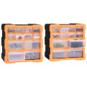 Organizery z 12 szufladkami, 2 szt, 26,5x16x26 cm