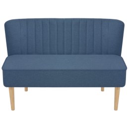 Sofa 117x55,5x77 cm, niebieski materiał