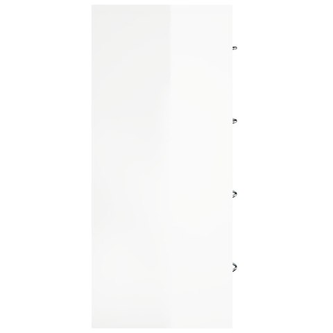 Komoda z 4 szufladami, 60x 30,5 x71 cm, biały o wysokim połysku Komoda z 4 szufladami, 60x 30,5 x71 cm, biały o wysokim połysku