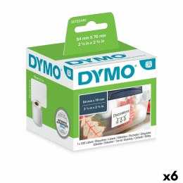 Etykiety do Drukarki Dymo S0722440 54 x 70 mm LabelWriter™ Biały (6 Sztuk)