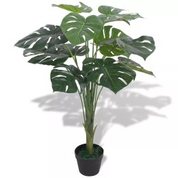 Sztuczna roślina monstera z doniczką, 70 cm, kolor zielony