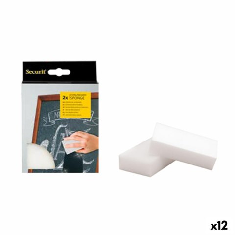 Gąbka do Tablicy Securit Melamina 2,5 x 6 x 10,5 cm 2 Sztuk