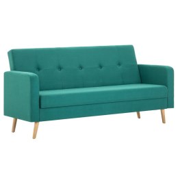 Sofa materiałowa, zielona