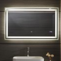 Aquamarin Lustro łazienkowe z oświetleniem LED, 100 x 60 cm