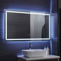 Aquamarin Lustro łazienkowe z oświetleniem LED, 120 x 70 cm