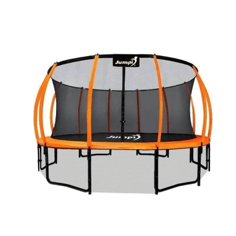 Trampolina Ogrodowa Jumpi 435cm/14FT Maxy Comfort Plus Pomarańczowa Z Wewnętrzną Siatką