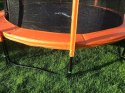 Trampolina Ogrodowa Jumpi 435cm/14FT Maxy Comfort Plus Pomarańczowa Z Wewnętrzną Siatką