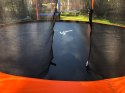 Trampolina Ogrodowa Jumpi 435cm/14FT Maxy Comfort Plus Pomarańczowa Z Wewnętrzną Siatką